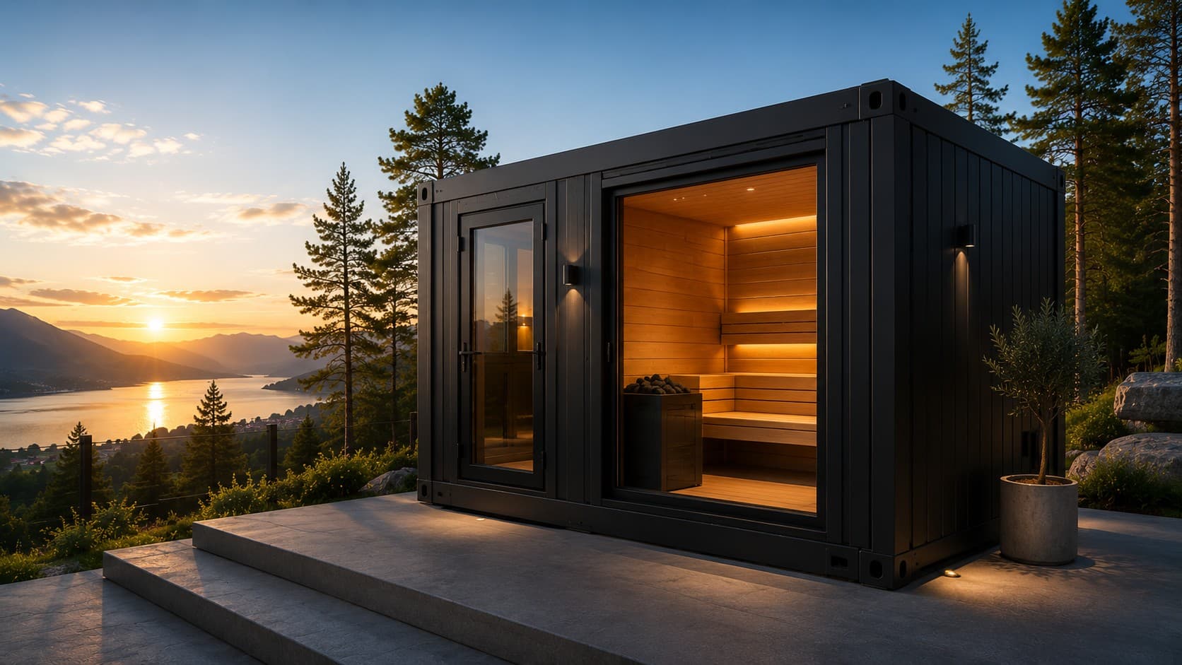 Outdoor Sauna Hero Bild